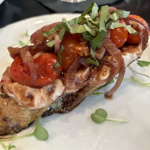Bruschetta- good, but I found the balsamic too sweet.