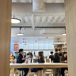 Baristas and seating