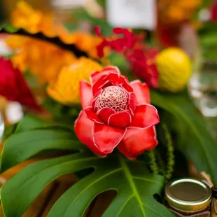 Close up of table arrangements