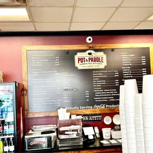 the menu