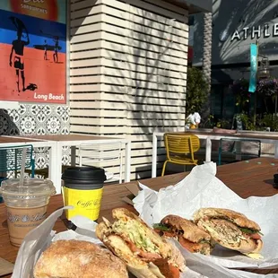 L: Chicken Milanese Sandwich R: Tuna Sandwich