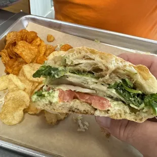 The Veggie half gone!