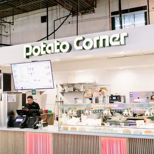 the interior of a potato corner