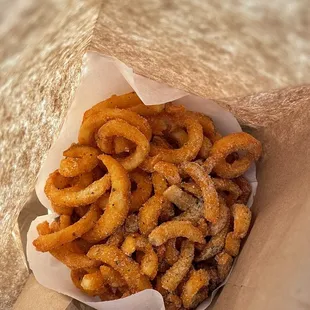 Mega Size Loopy Fries truffle parm seasoning