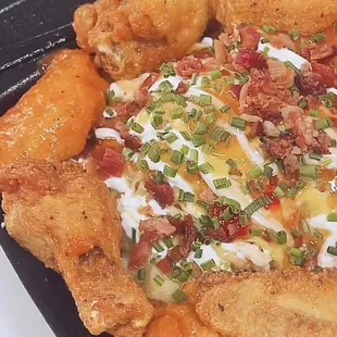 a closeup of a plate of food