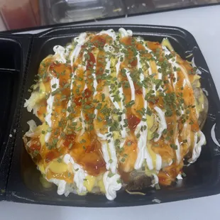 a close - up of a potato junkie