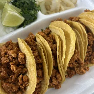 Tacos/ everything on side