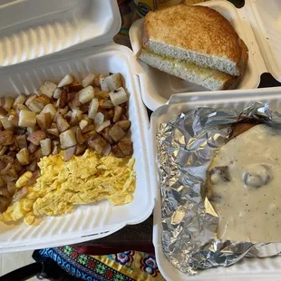 Speciality Breakfast A: Chicken Fried Steak