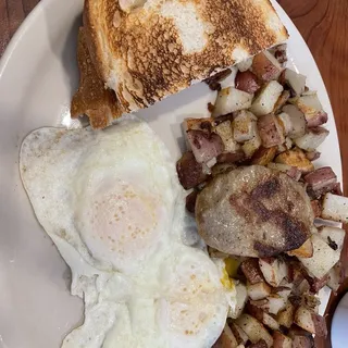 2 Eggs with 2 Sausage Patties