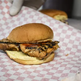 Hickory smoked chicken sandwich.