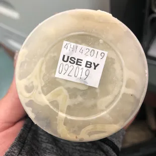 Expired Coleslaw from our delivery. Picture taken 11/14/19