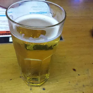 Great menu cold beer!