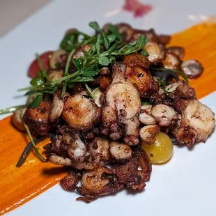 Charred octopus!