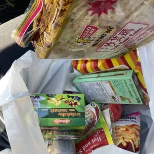 All the snacks
