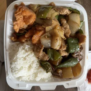 Szechuan Fish Fillet Pork w/ Pepper and Onions Beef and Potatoes