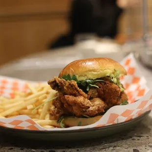 Salt and pepper chicken sando