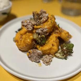 Tiger Shrimp with Candied Walnuts