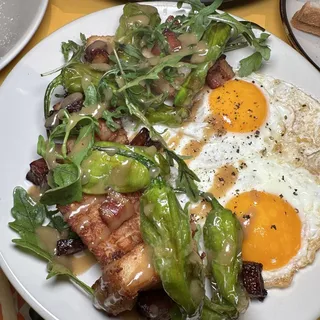 Sunny Side Eggs Over Radish Cake Hash
