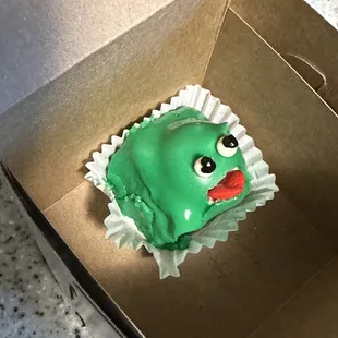 a cupcake in a box