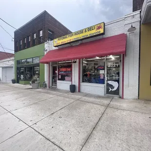 the outside of the store