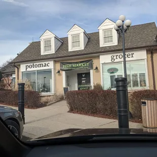 the front of the store