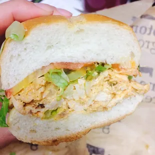 Chipotle chicken salad sandwich- yum!