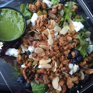 The berry goat cheese salad - yum!