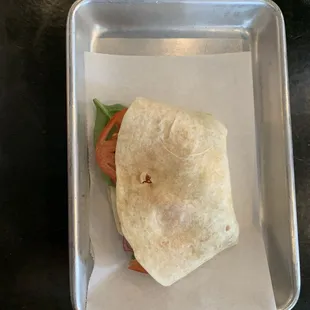 Feta spinach wrap