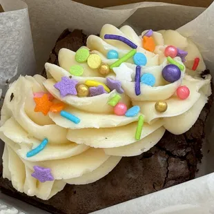 Decadent brownie for later, which didn't end up being very much later.