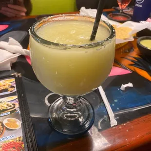 a margarita in a glass