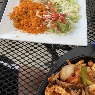 Side of fajitas