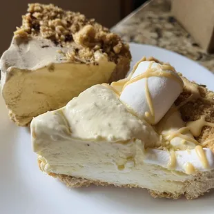 Icebox pie challenge! Coffee hazelnut &amp; fluffernutter