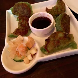 Shrimp & Spinach Pot Stickers