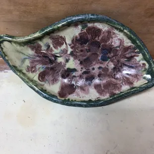 A shapely shallow dish.