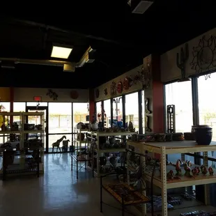Inside, just a part of the selection available!