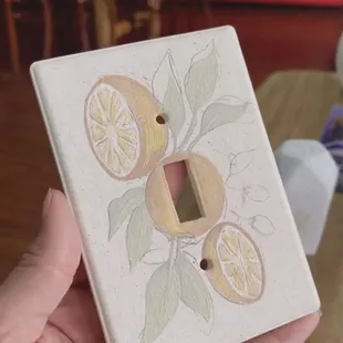 orange light switch cover