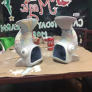 Fish luminaries. We literally spent 8 hours working on these bad boys