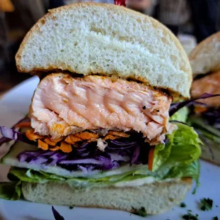 Grilled Salmon Sandwich