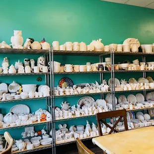 Dishes, mugs, ornaments, plenty of things to choose from