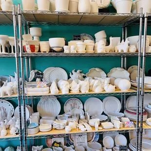 Dishes and pots