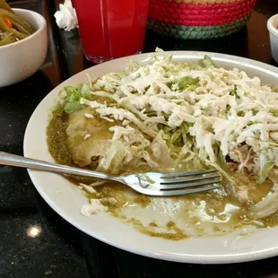 Green Chicken Enchiladas