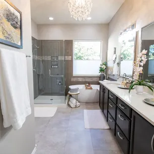 Custom master bathroom