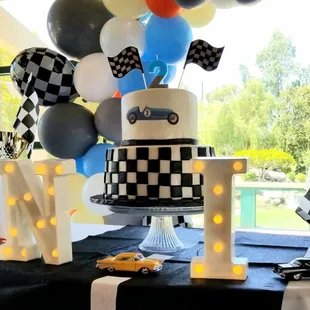 2nd birthday car themed cake.