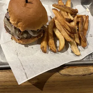 Magnificent Pagan Burger with Fries
