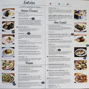 This was their original menu that I was so fond of. I used to be so impressed with the variety and creativity of their food.