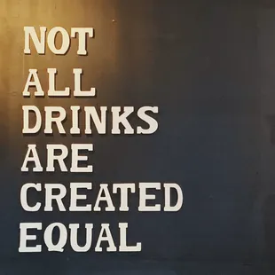 not all drinks are created equal