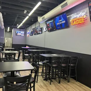 Seating and more tvs for all the sports