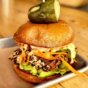 Ahi sandwich. $16.00. Delicious! Tania recommended.