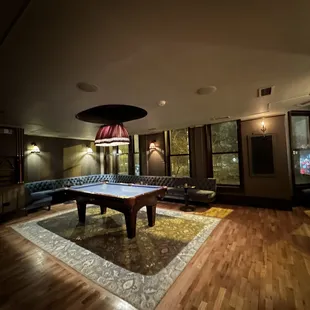 Pool table upstairs