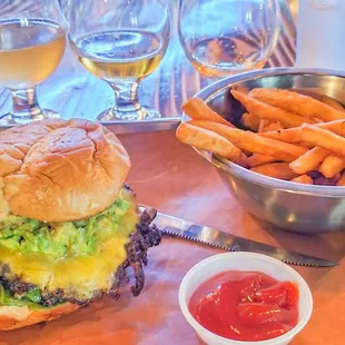 Cali Classic Burger with fries